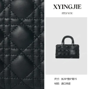 xyingjie · original design premium genuine leather top handle shoulder bag bv67260 – black a 25