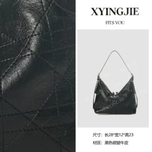 xyingjie · original design premium genuine leather top handle shoulder bag bv3388 1 – black a 35