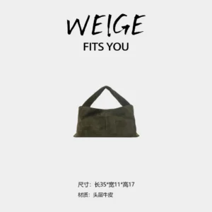 weige [top handle bag] first layer calfskin top handle shoulder crossbody bag bv9029 – lucky green