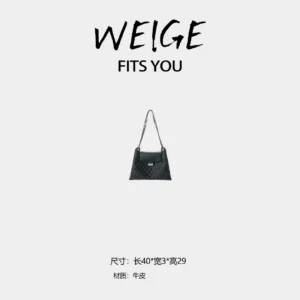 weige [tote bag] togo calfskin shoulder underarm crossbody bag bv2896 – black