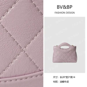 xyingjie · original design premium genuine leather top handle shoulder bag bv6001 – purple