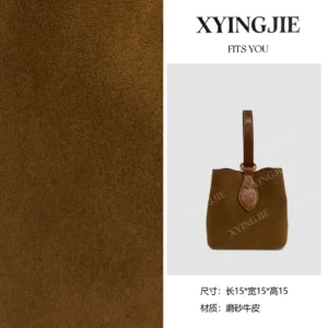 xyingjie · original design premium genuine leather top handle shoulder bag bv25098 – caramel