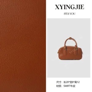 xyingjie · original design premium genuine leather top handle shoulder bag bv058s – yellow brown