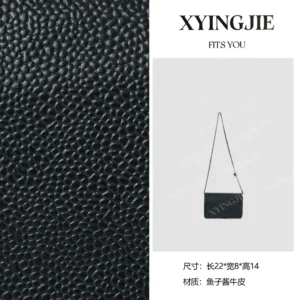 xyingjie · original design premium genuine leather small top handle shoulder bag bv2425 – black with gold hardware