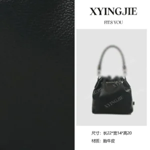 xyingjie · original design premium genuine leather top handle shoulder bag bv1181 1 – black monogram