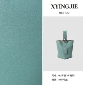 xyingjie · original design premium genuine leather top handle shoulder bag bv2313 – light blue
