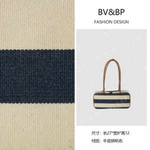 xyingjie · original design premium genuine leather top handle shoulder bag bv9069 – nautical colorblock