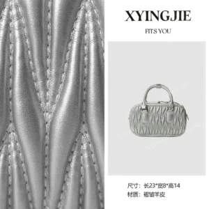 xyingjie · original design premium genuine leather handheld & shoulder bag bv023 – silver a 42